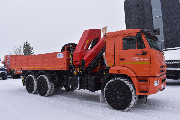 Бортовой автомобиль с КМУ ИМ-320 на шасси КАМАЗ 43118 1