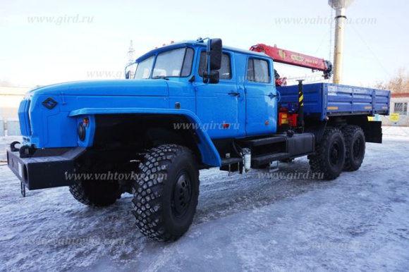 Урал 4320-1982-60М с двухрядной кабиной и КМУ ИТ-80 5