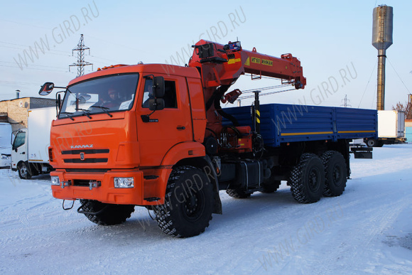 Бортовой автомобиль Камаз 43118 с КМУ ИТ-180 (тросовый) 5