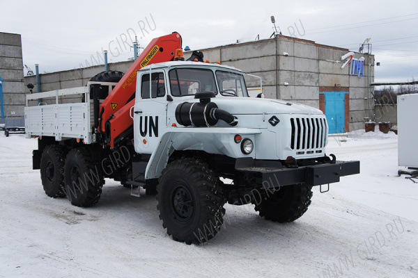 Эвакуатор Урал 4320 с КМУ Palfinger 15500