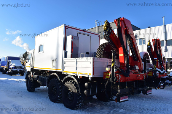 ПАРМ с с КМУ ИНМАН ИМ 95 на шасси Камаз 43118 3