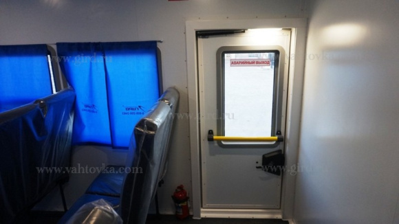 Вахтовый автобус Урал 4320-1112-73, 16 мест, грузовая платформа 9