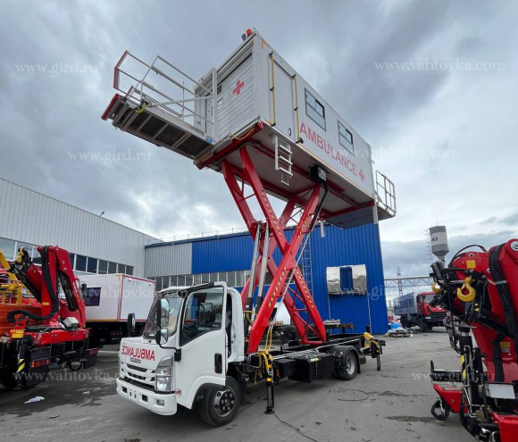 Амбулифт на шасси Isuzu NQR 90 (полукабинка) 4