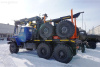 Лесовоз Урал 5557 с прицепом роспуском и КМУ VM-10 2