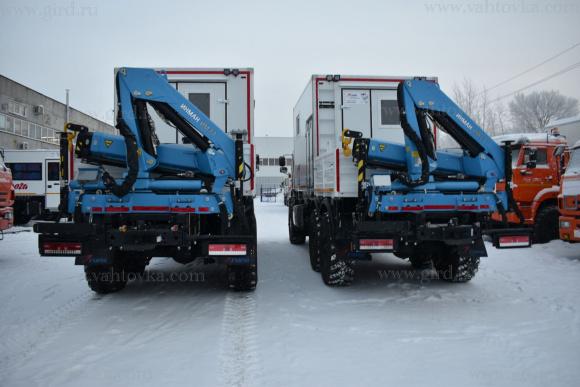 Передвижная мастерская ПАРМ с КМУ ИМ-77 на шасси Камаз 43118 4