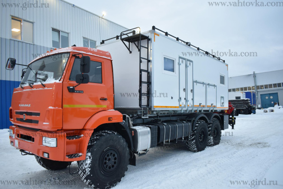 Маслостанция с КМУ ИНМАН ИМ 150 на шасси Камаз 43118