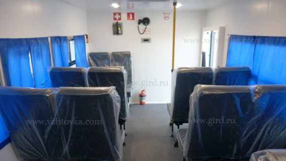 Вахтовый автобус Урал 4320-1112-73, 16 мест, грузовая платформа 10