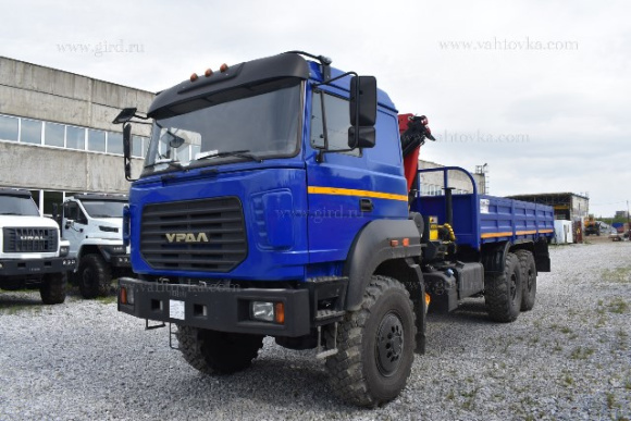 Бортовой автомобиль на шасси Урал 4320 с КМУ PK 7.001 2