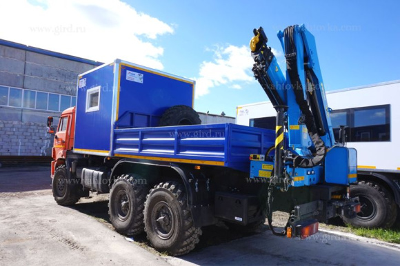 ГПА на шасси КамАЗ 43118 с КМУ ИМ-95 3