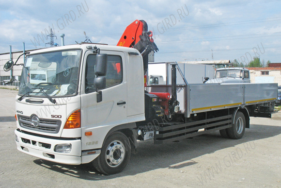 Hino 500 c манипулятором КМУ Palfinger 12000 2