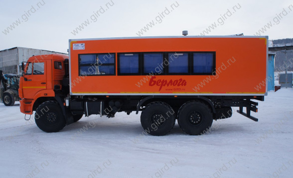 Вахтовый автобус 58498Е "Берлога" КамАЗ 43118 на 22 места с грузовым отсеком 7