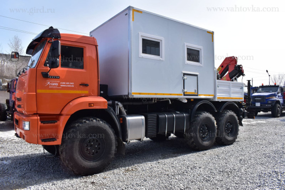 Передвижная мастерская АРОК на шасси КАМАЗ 43118-23027-50 с КМУ Palfinger PK10000
