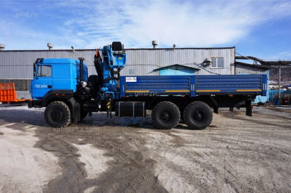 Бортовой автомобиль на шасси Урал 4320 с КМУ ИМ-240 4