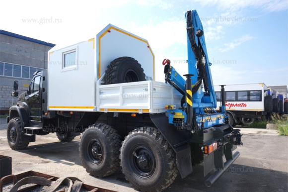 ГПА на шасси Урал Next (метан) с КМУ ИМ-50 3