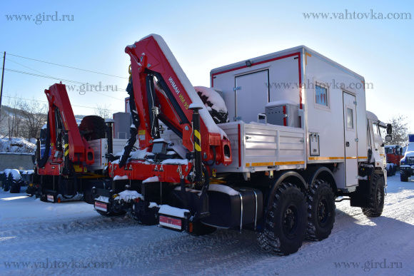 ПАРМ с с КМУ ИНМАН ИМ 95 на шасси Камаз 43118 4